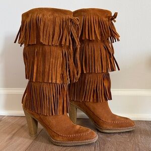 Vintage Michael Kors Fringe Heeled Boots